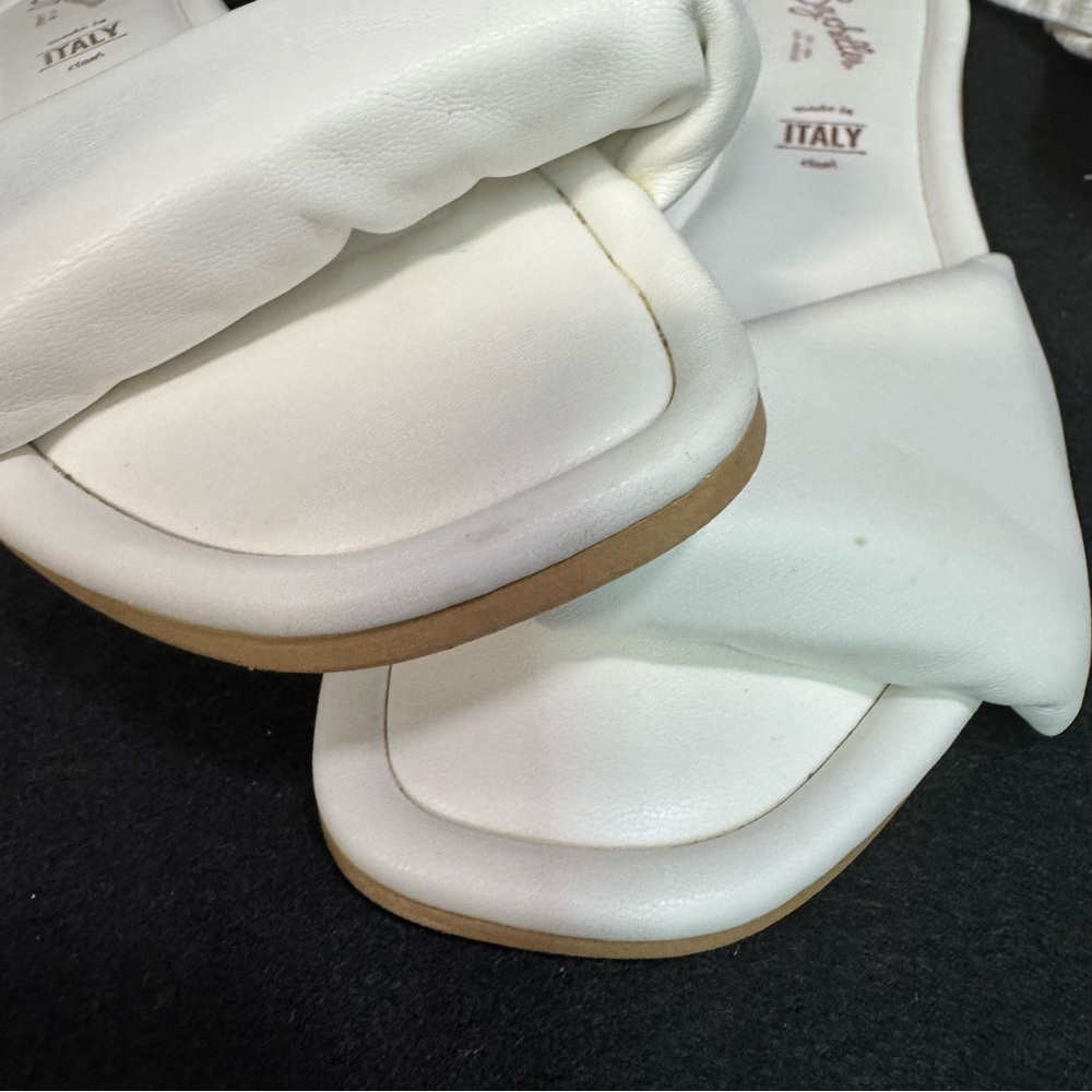 SEYCHELLES Breath of Fresh Air Slides in White Leather Size 7 - Picture 5 of 6